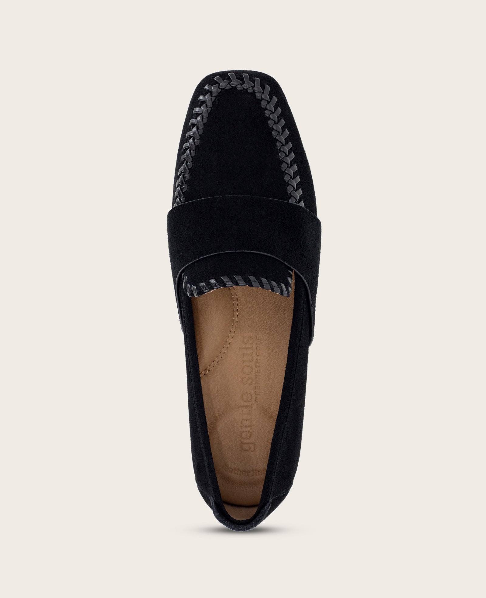 GENTLE SOULS - Sandra Suede Braid Detail Loafer