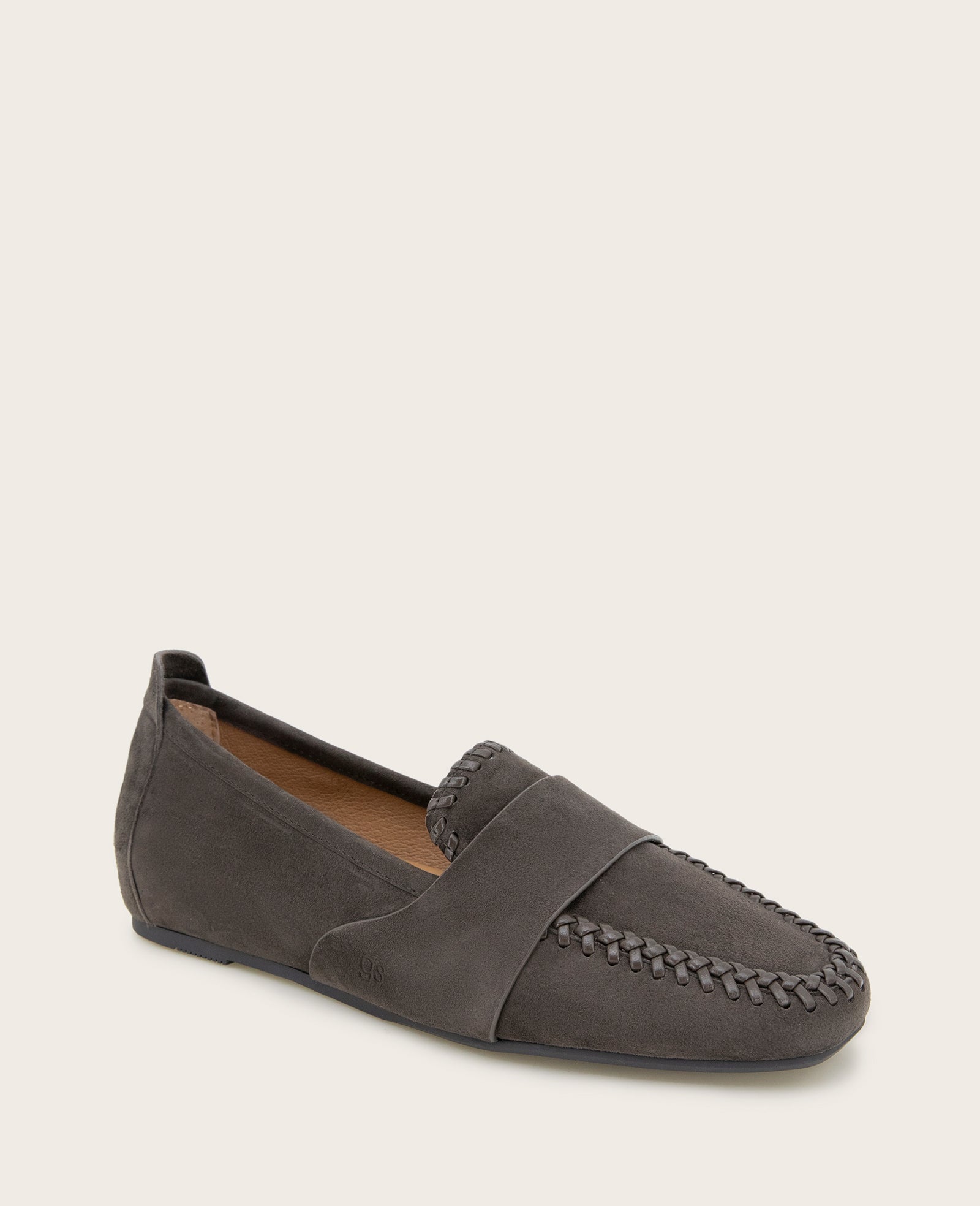 GENTLE SOULS - Sandra Suede Braid Detail Loafer