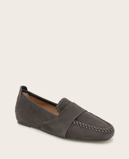 GENTLE SOULS - Sandra Suede Braid Detail Loafer