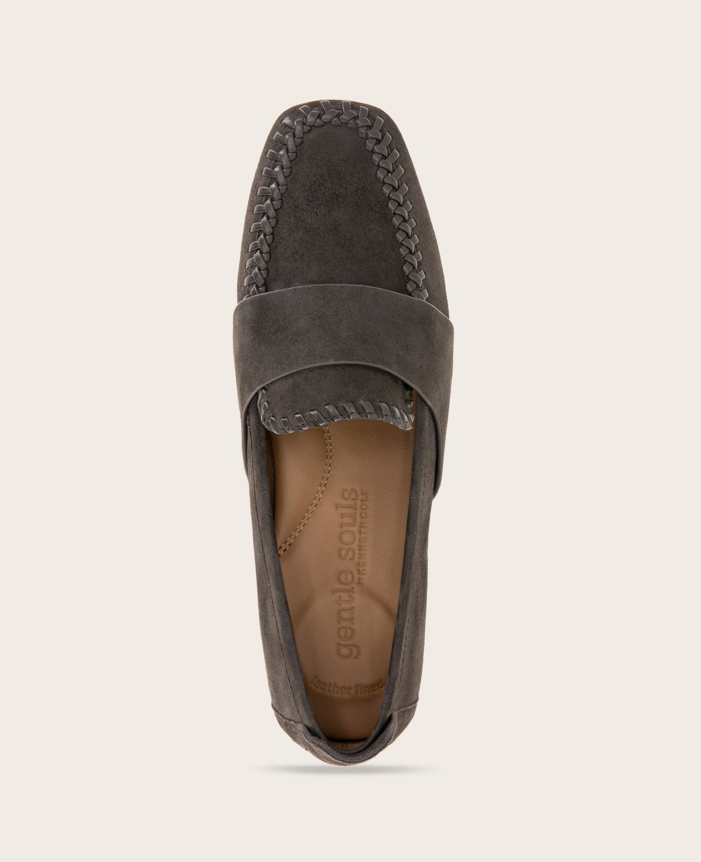 GENTLE SOULS - Sandra Suede Braid Detail Loafer