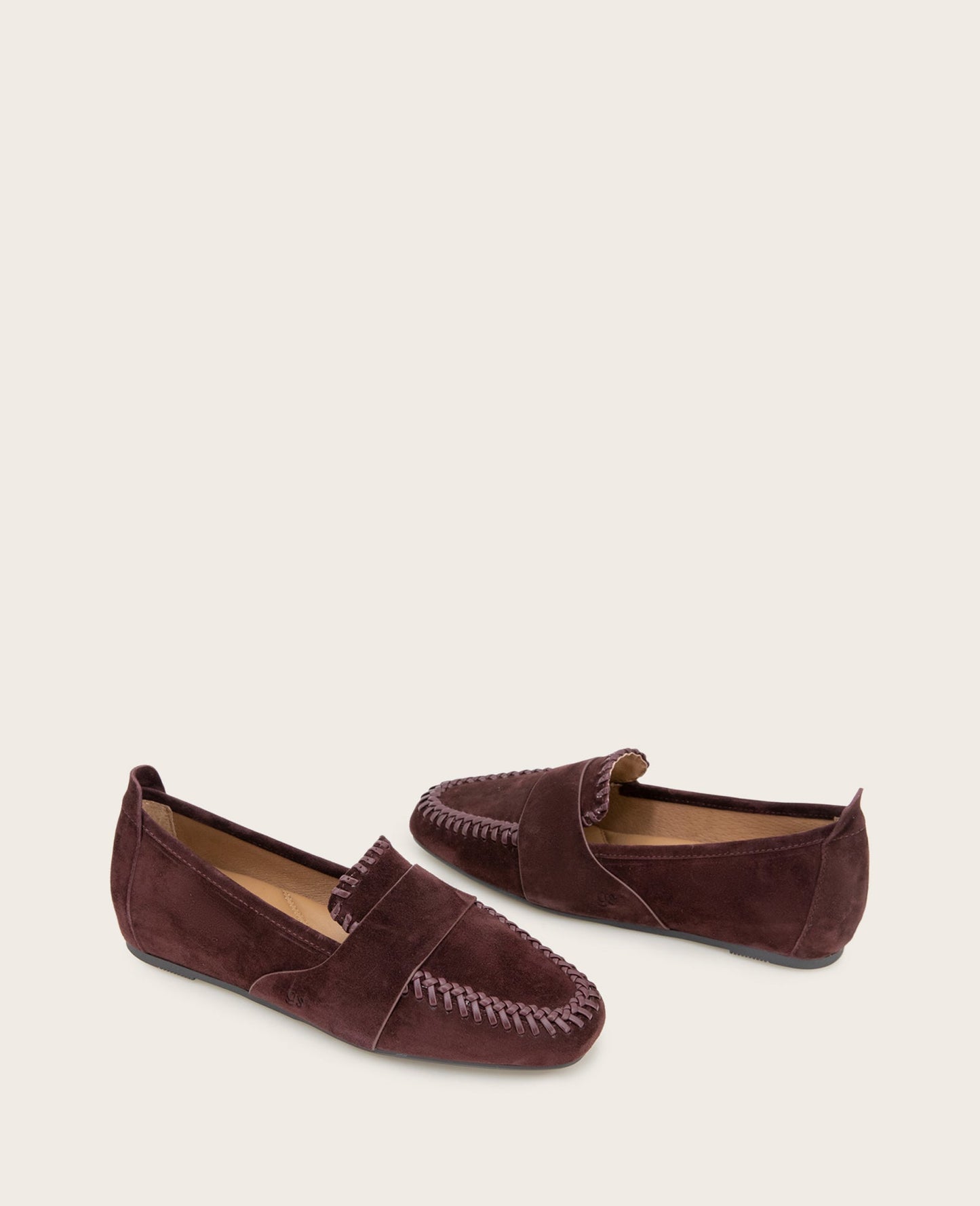 GENTLE SOULS - Sandra Suede Braid Detail Loafer