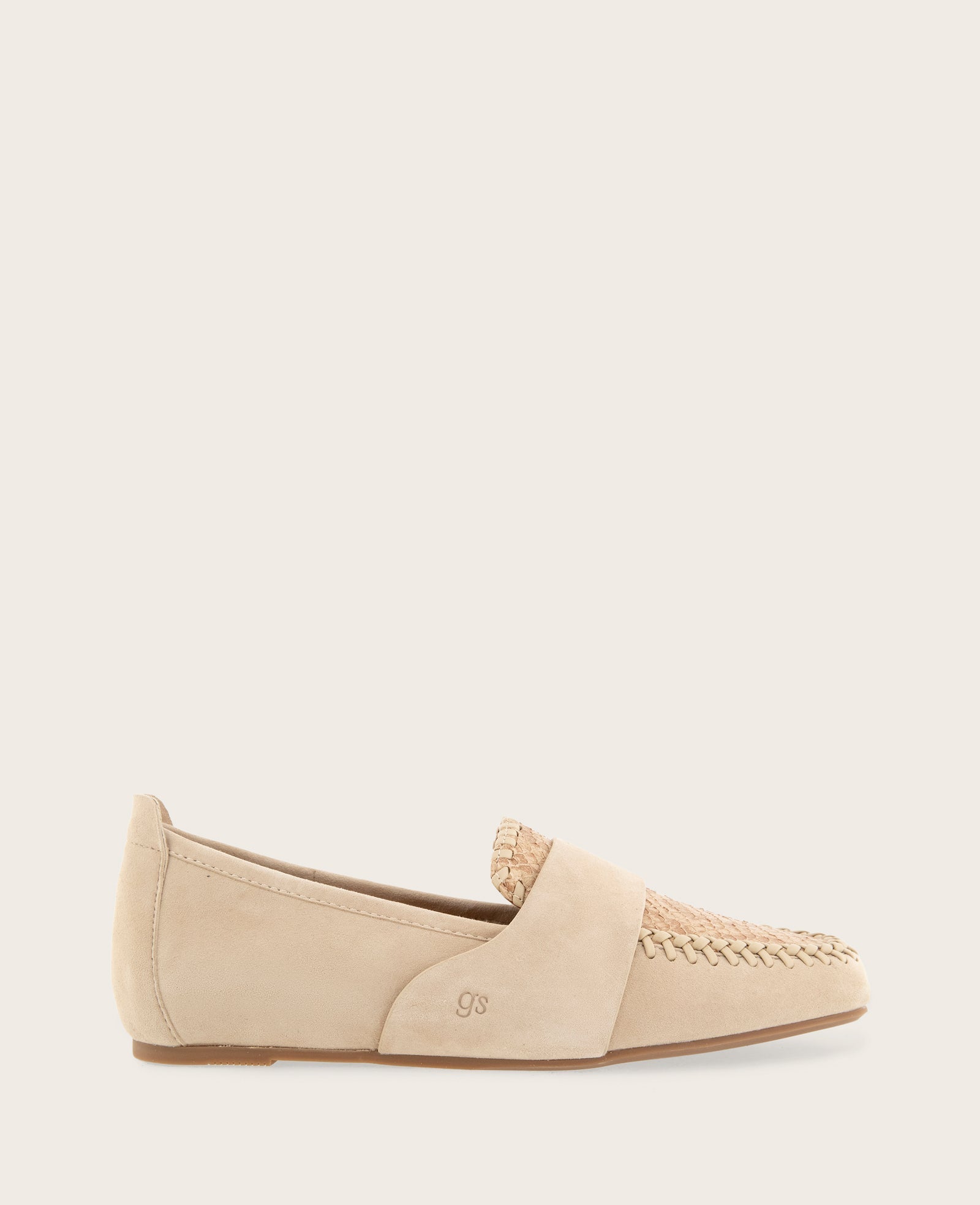GENTLE SOULS - Sandra Suede and Snake Combo Braided Detail Loafer