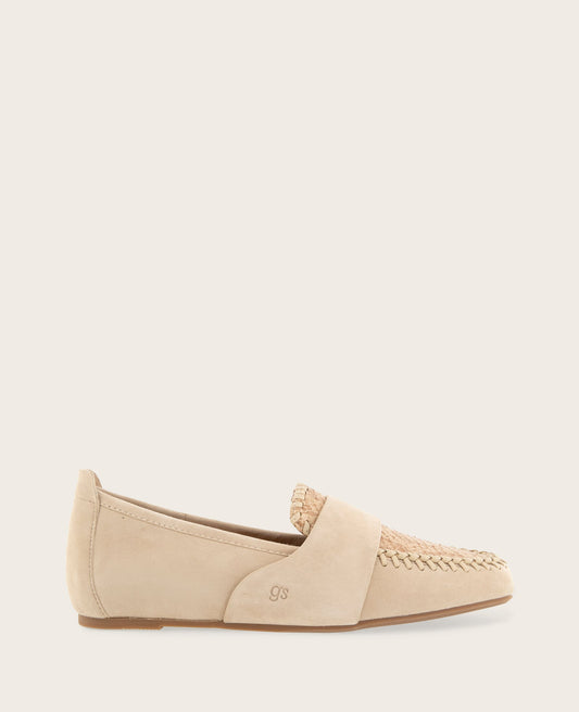 GENTLE SOULS - Sandra Suede and Snake Combo Braided Detail Loafer