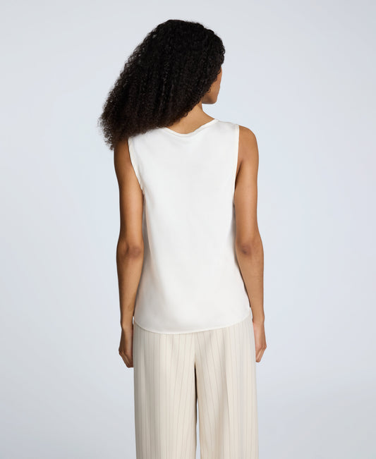 Satin Scoop Neck Tank
