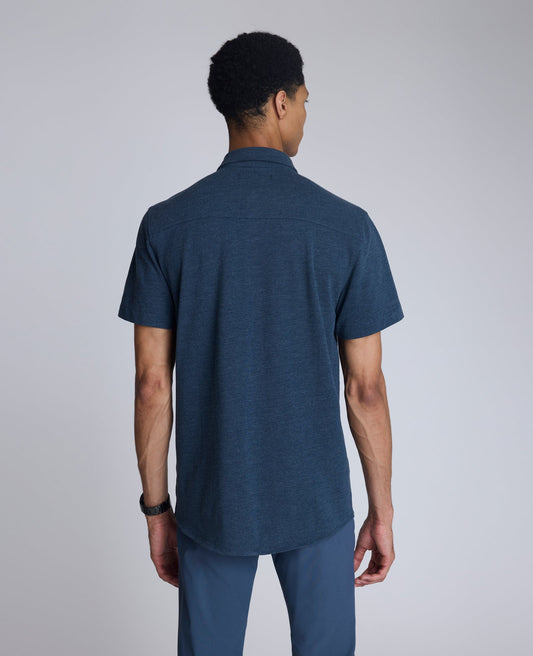 Short Sleeve Sportshirt with Chest Pocket