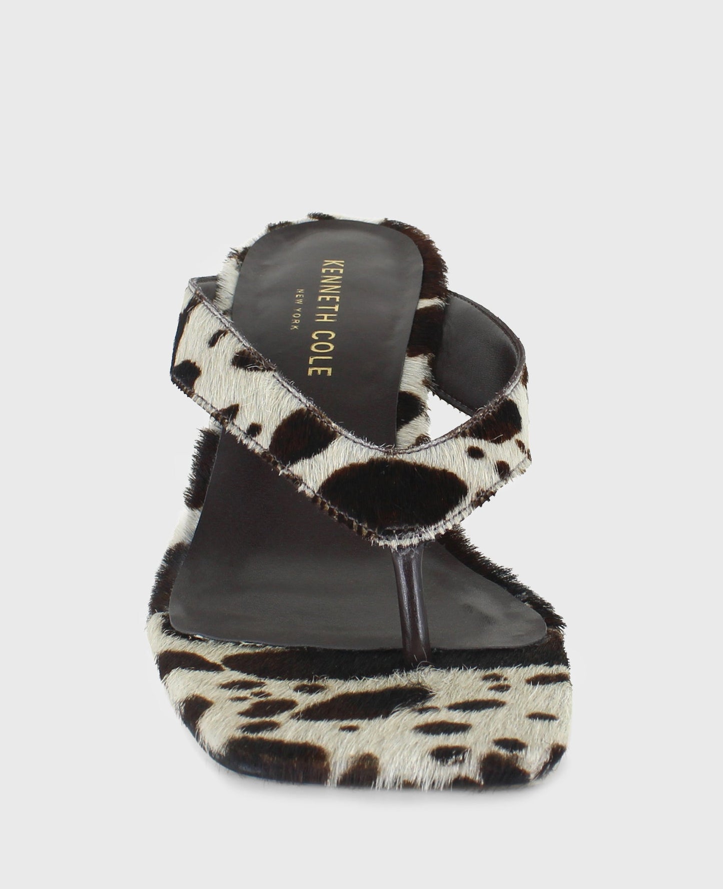 Susannah Calf Hair Thong Wedge Sandal