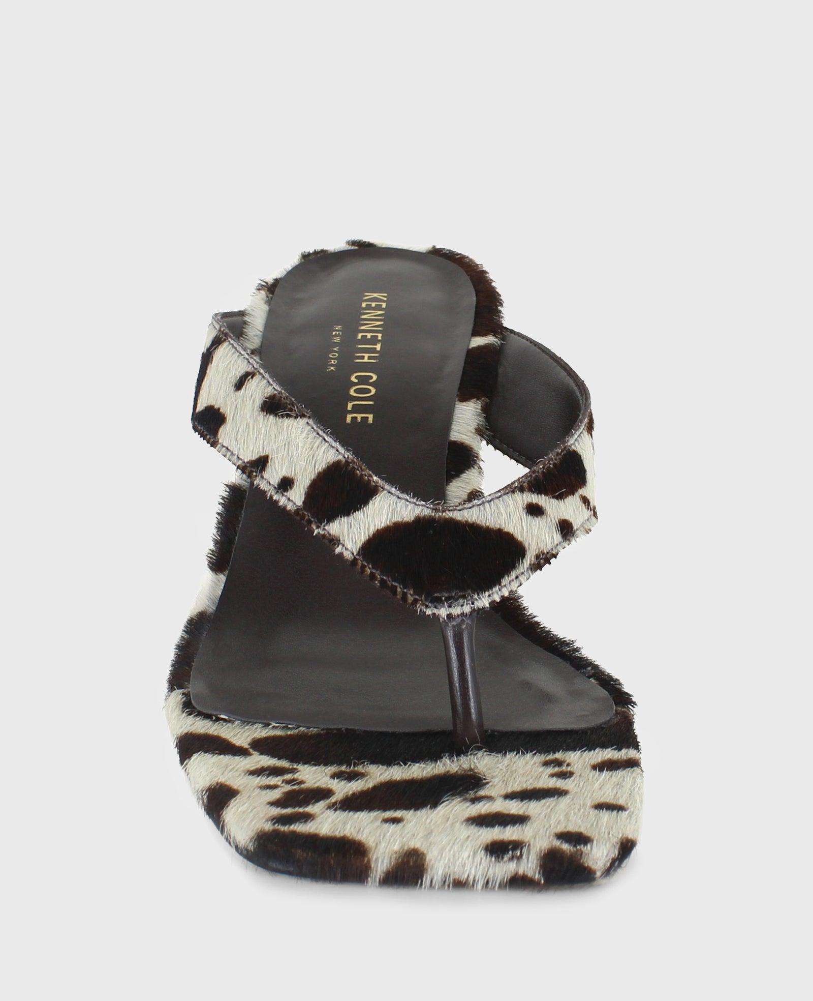 Susannah Calf Hair Thong Wedge Sandal