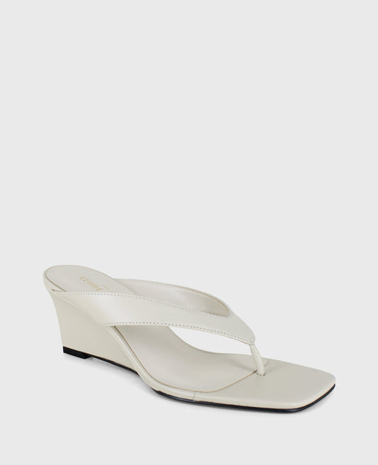 Susannah Leather Thong Wedge Sandal