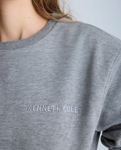 Site Exclusive! Kenneth Cole Embroidered Logo Sweatshirt
