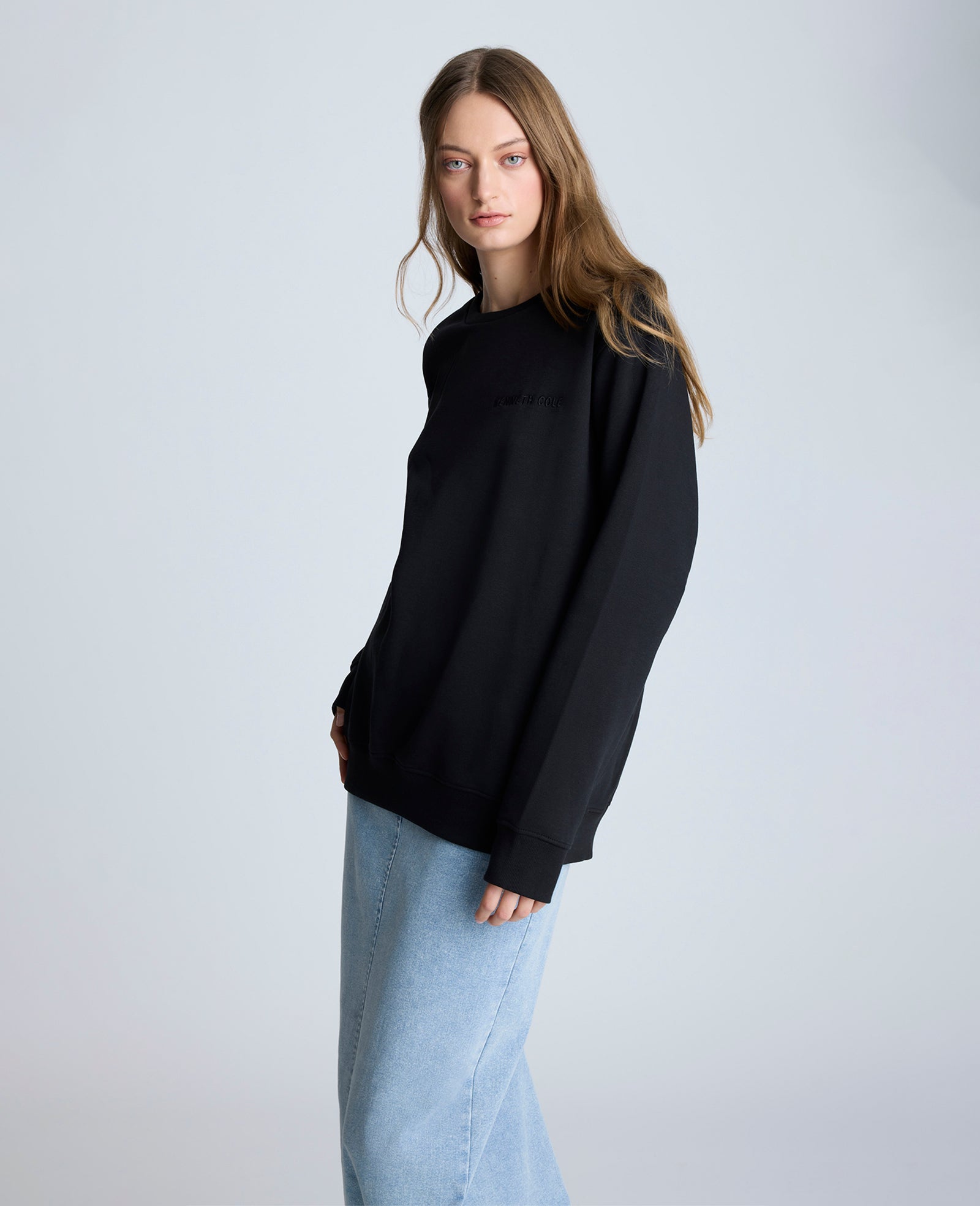 Site Exclusive! Kenneth Cole Embroidered Logo Sweatshirt