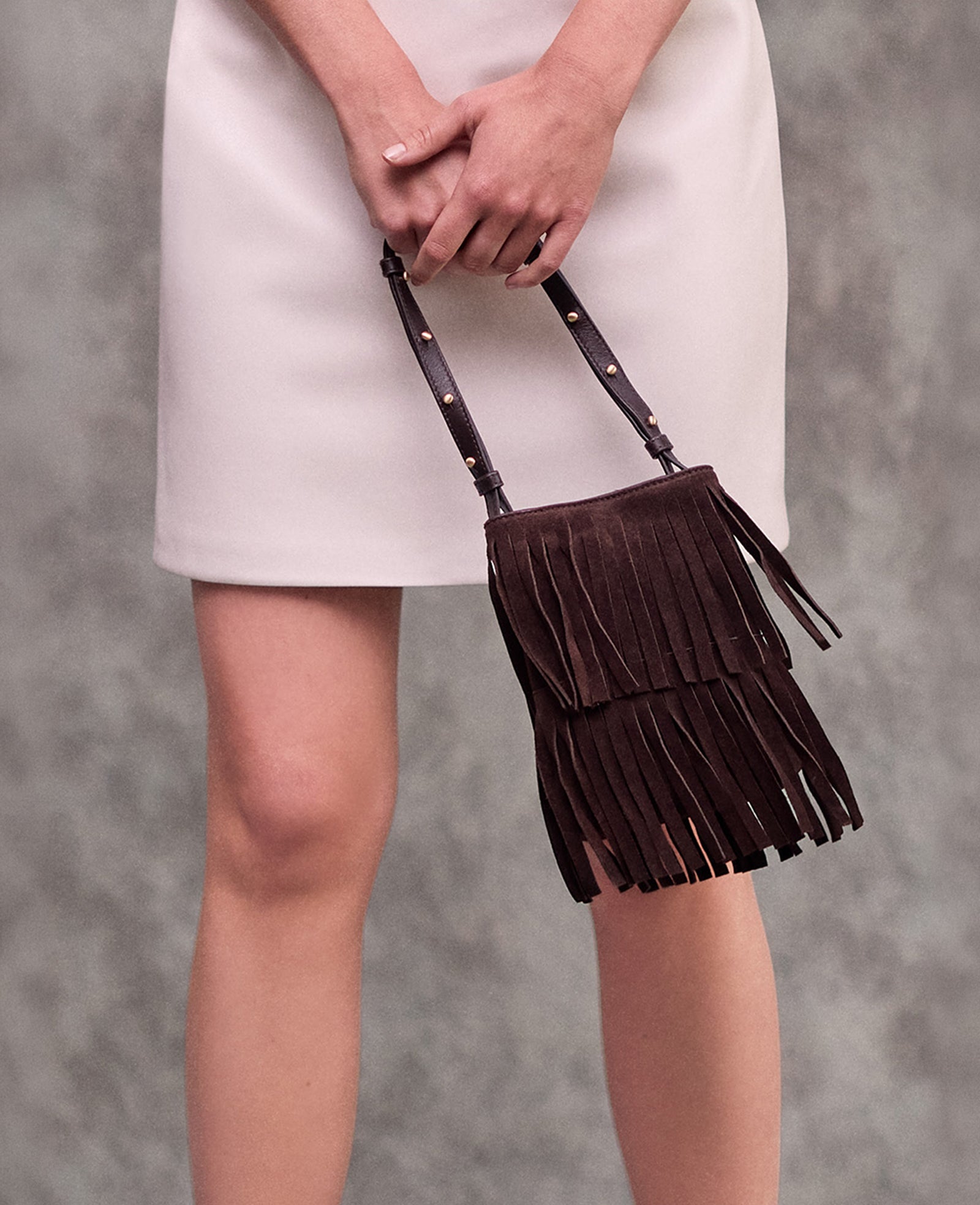 Fringe Crossbody Pouch Bag