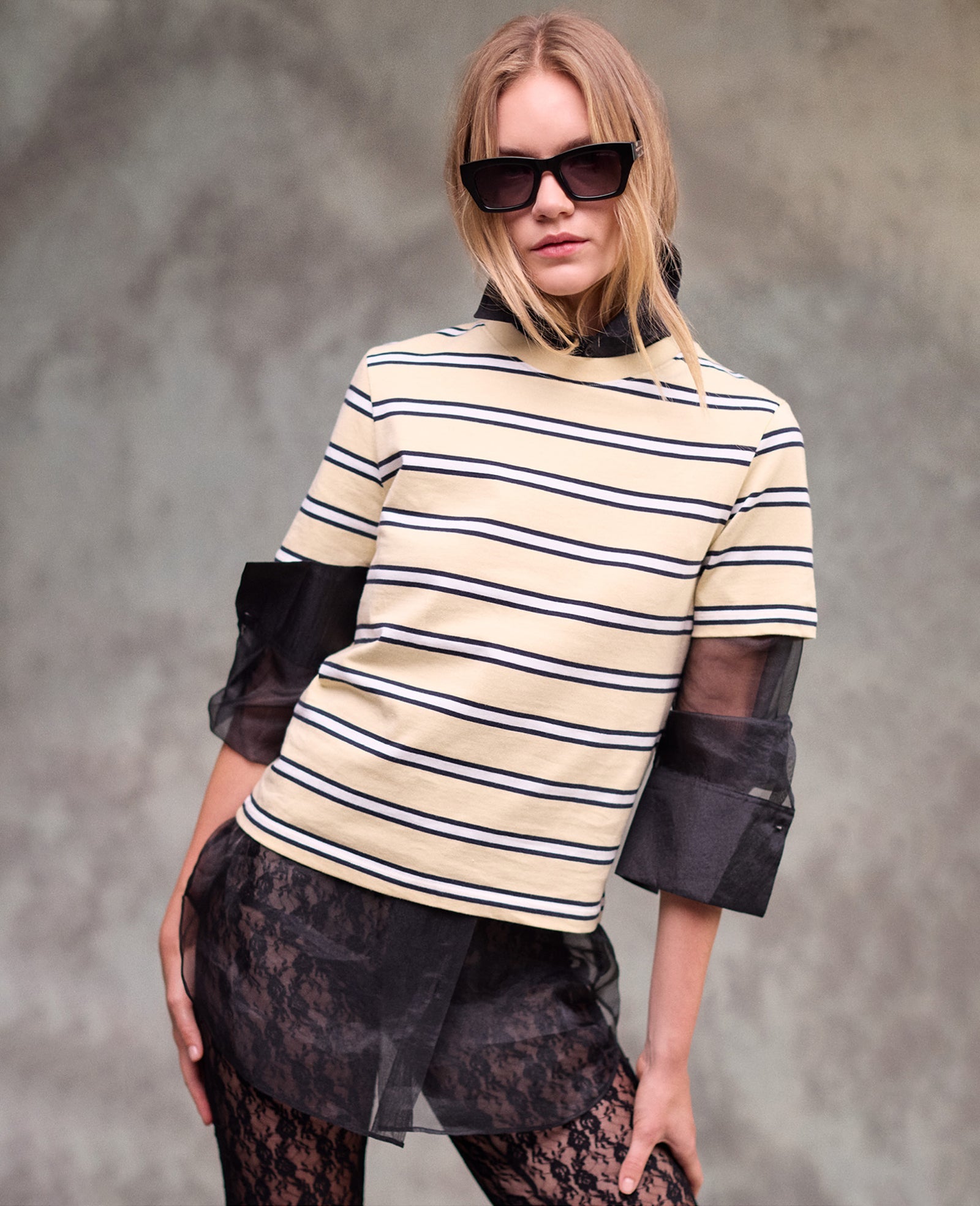 Crewneck Stripe Tee