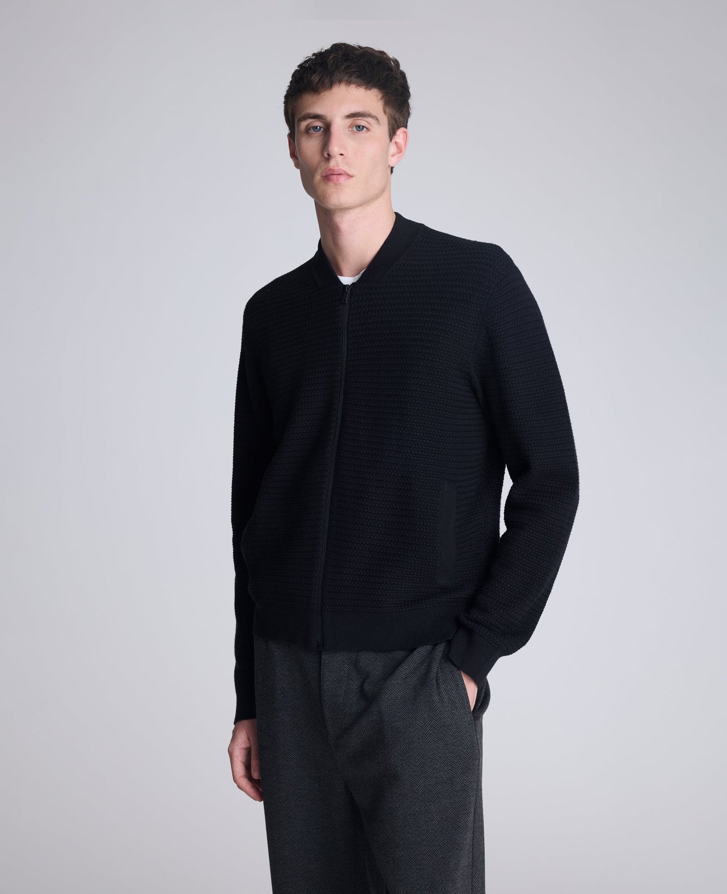 Sweater Bomber Jacket
