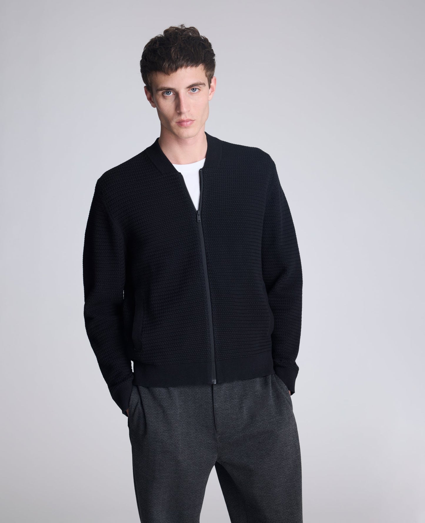 Sweater Bomber Jacket