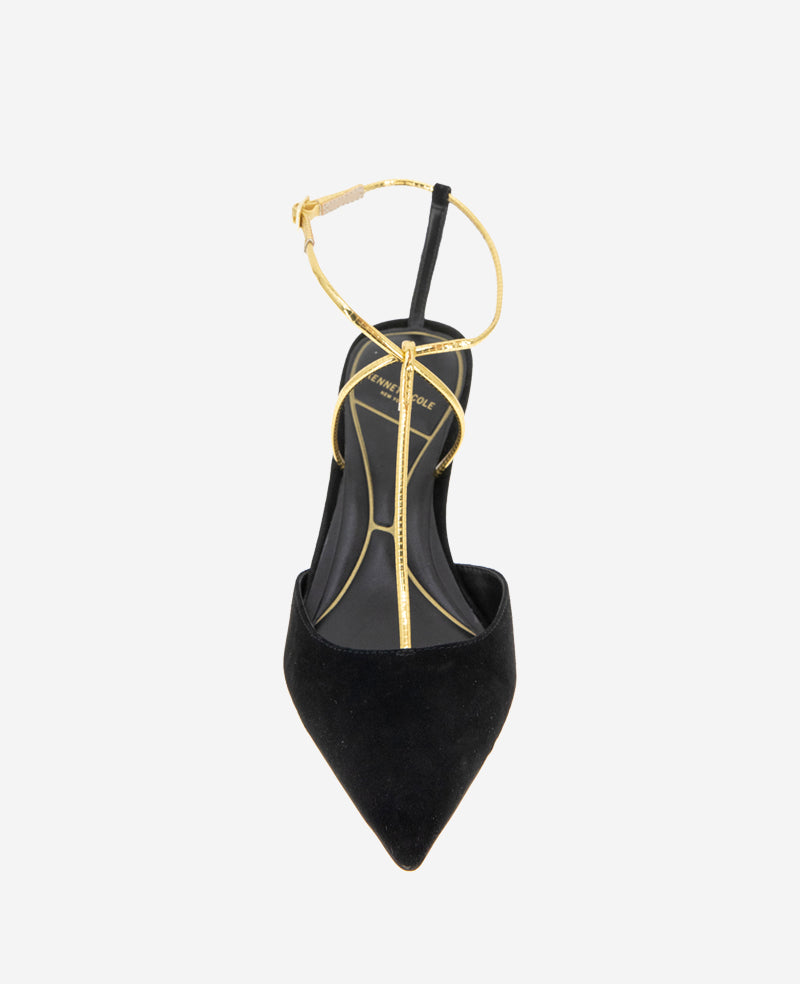 Umi T-Strap Suede Heel