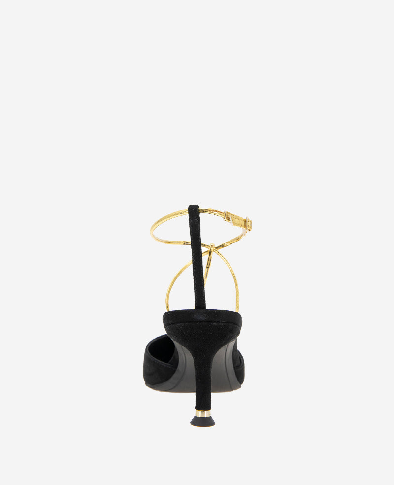 Umi T-Strap Suede Heel