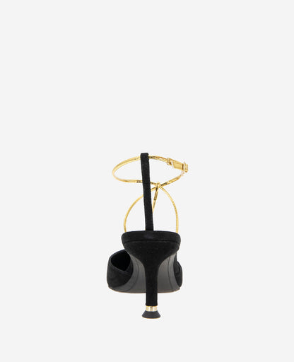 Umi T-Strap Suede Heel