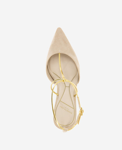 Umi T-Strap Suede Heel