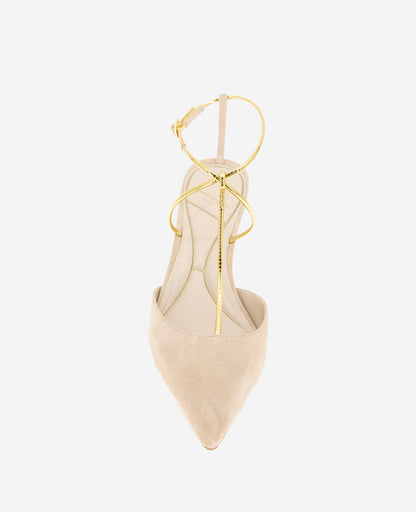 Umi T-Strap Suede Heel