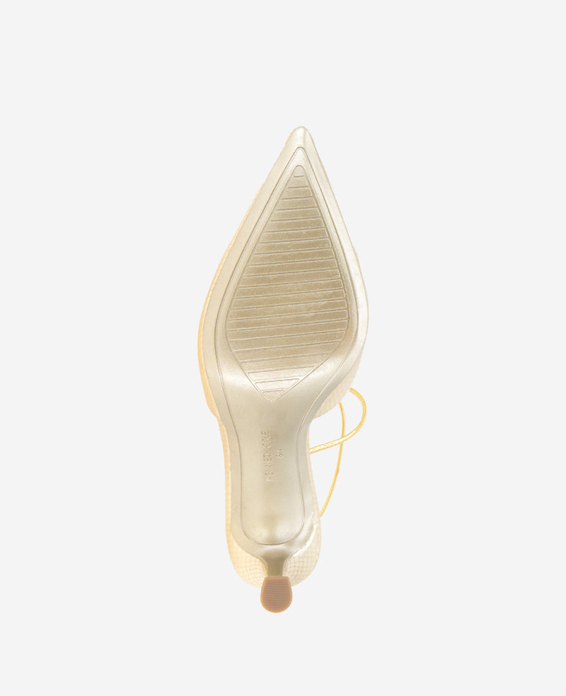 Umi T-Strap Metallic Heel