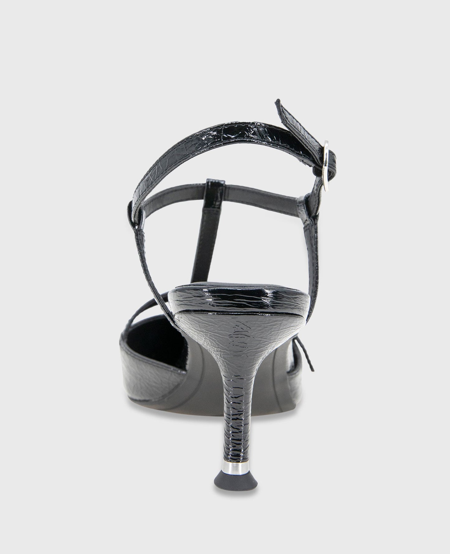 Urka Crinkle Patent Slingback Heel