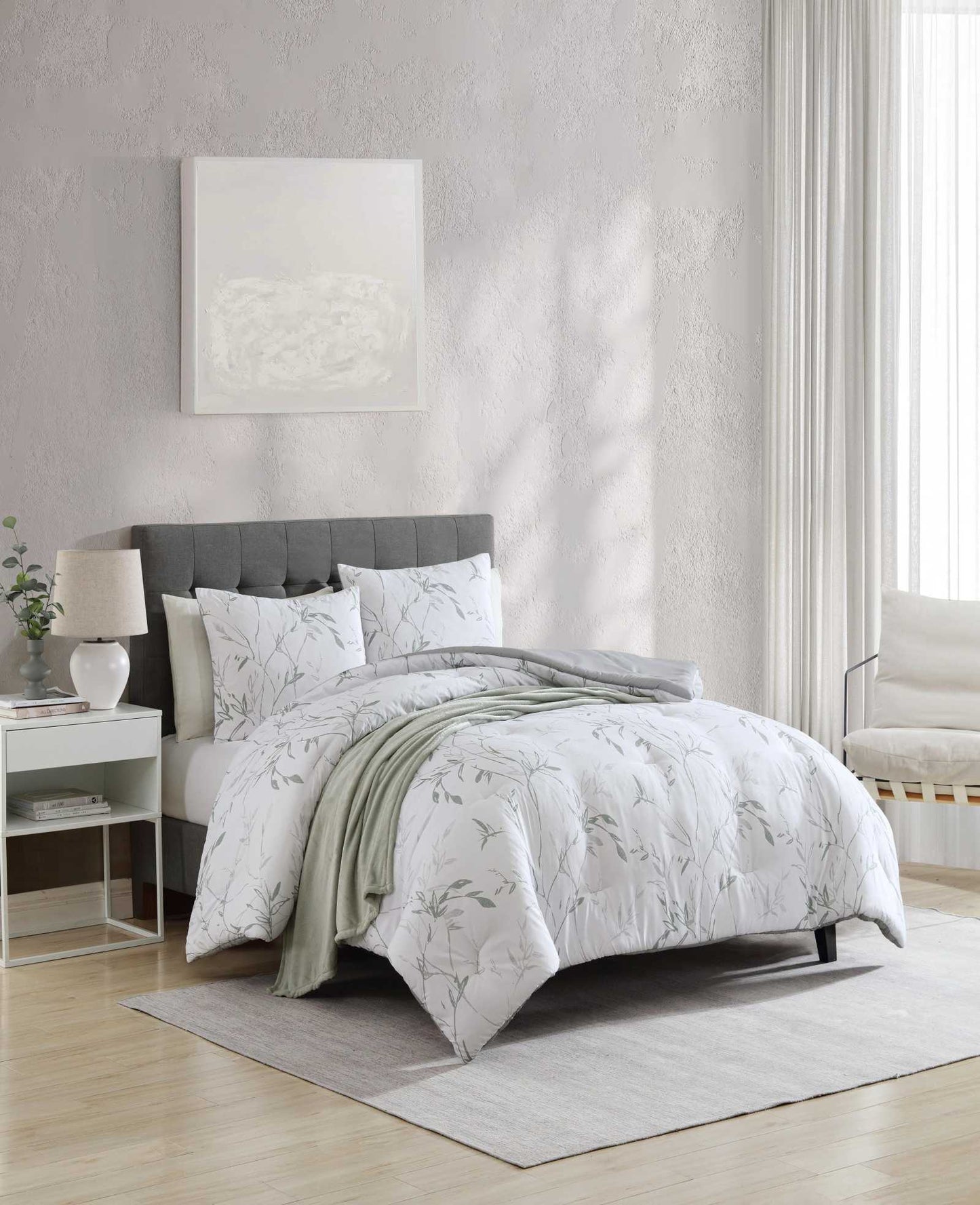 Ink Wash Vine Comforter + Sham Set