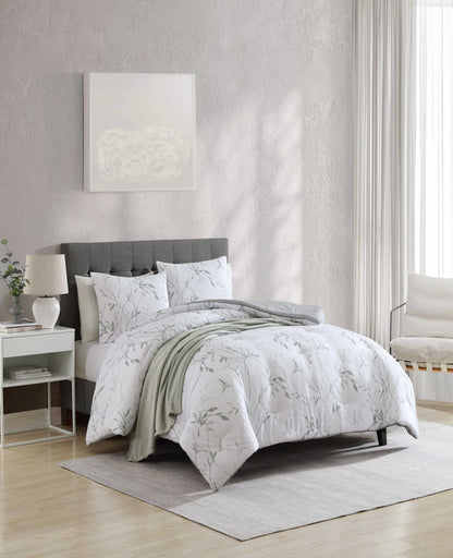 Ink Wash Vine Comforter + Sham Set