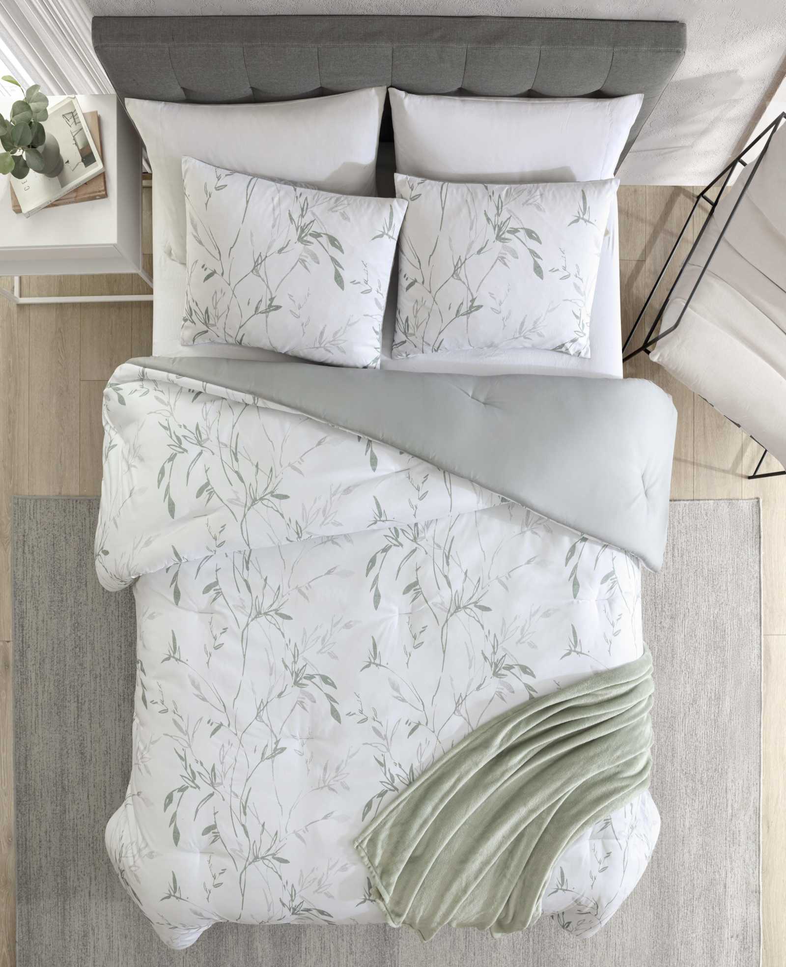 Ink Wash Vine Comforter + Sham Set