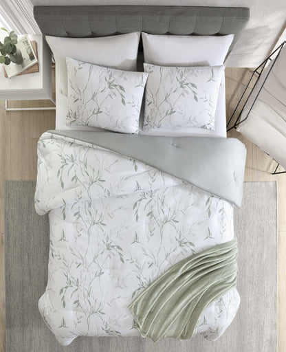 Ink Wash Vine Comforter + Sham Set
