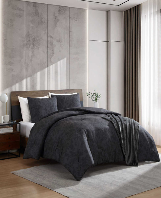 Silhouette Floral Comforter + Sham Set