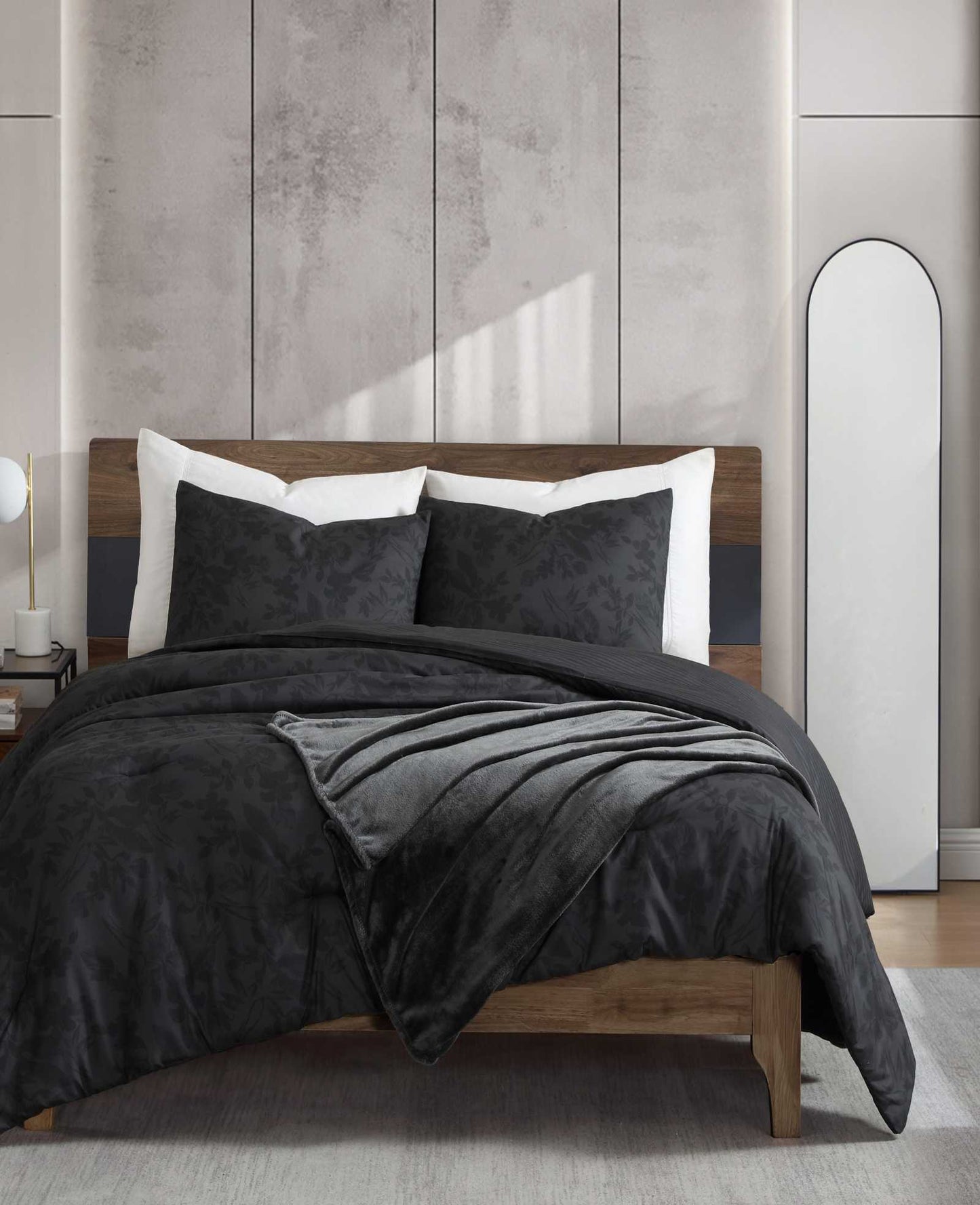Silhouette Floral Comforter + Sham Set