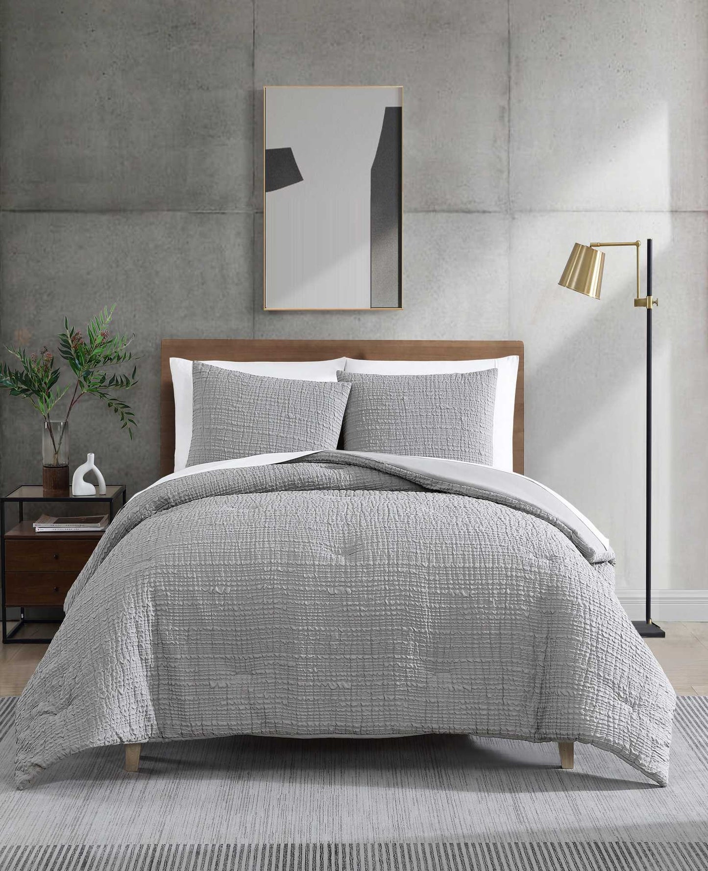 Serenity Wavy Lines Comforter Set