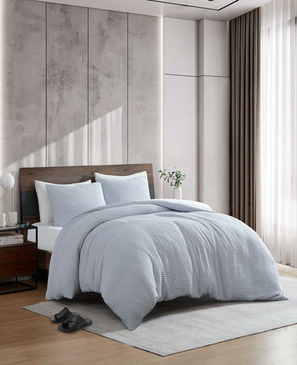 Solid Waffle Comforter Set