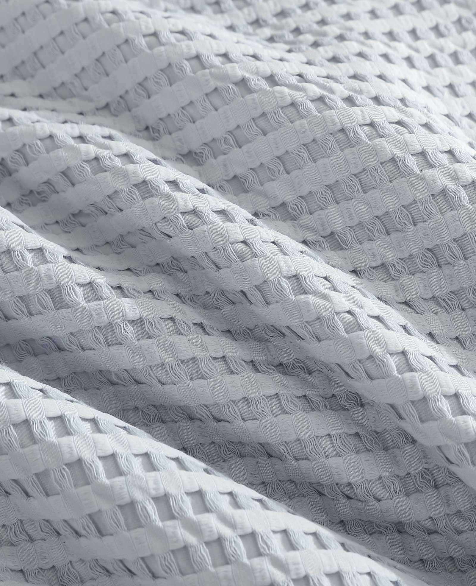 Solid Waffle Comforter Set