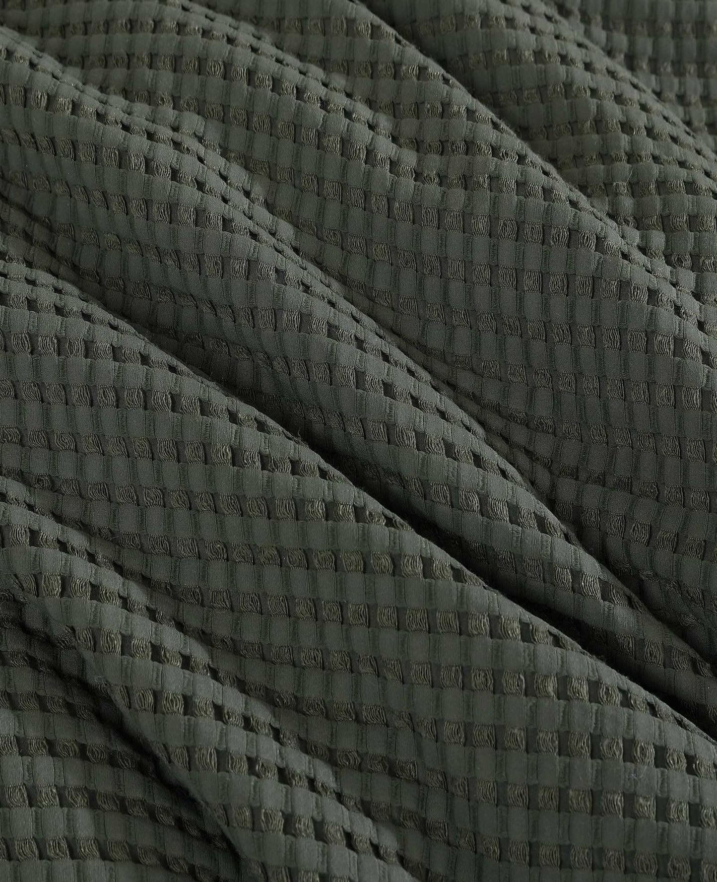 Solid Waffle Duvet Set