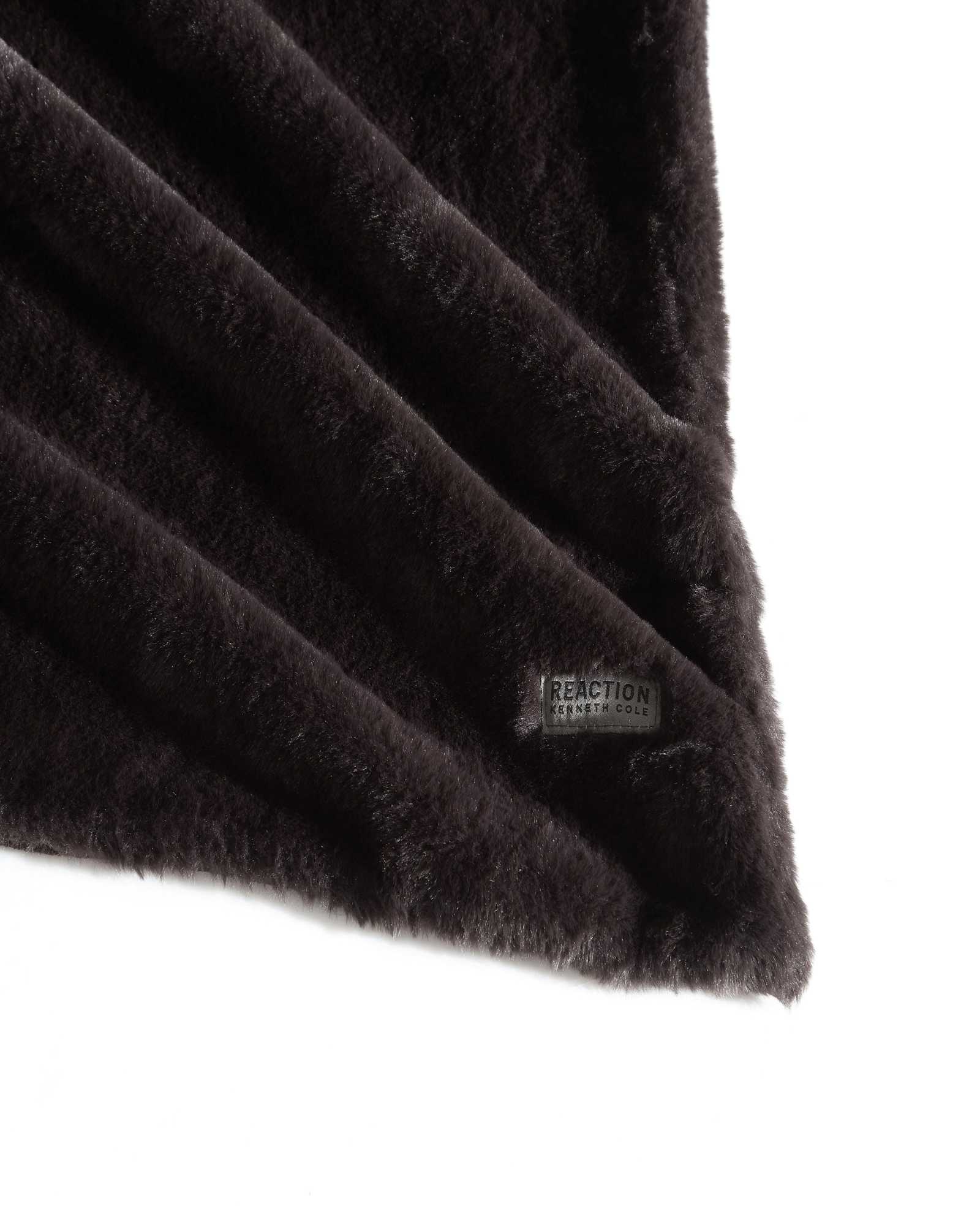 Faux Fur Solid Throw Blanket