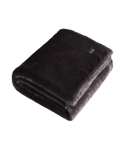 Faux Fur Solid Throw Blanket