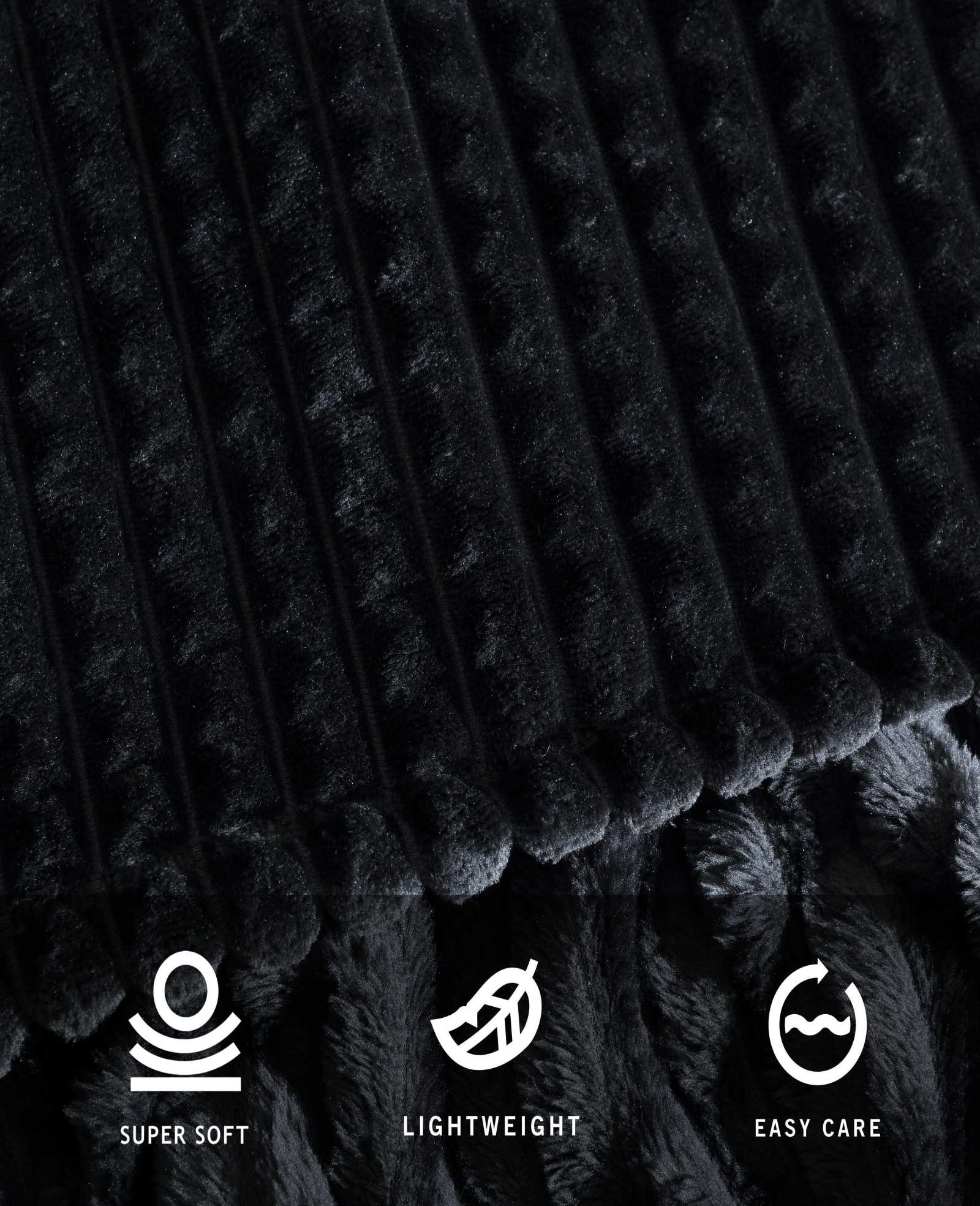 Textured Solid Throw Blanket