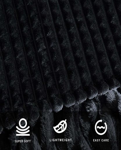 Textured Solid Throw Blanket