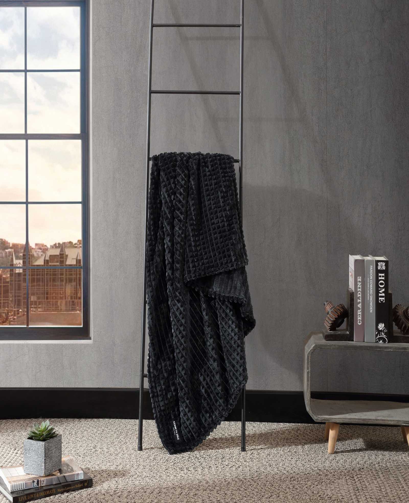 Textured Solid Throw Blanket