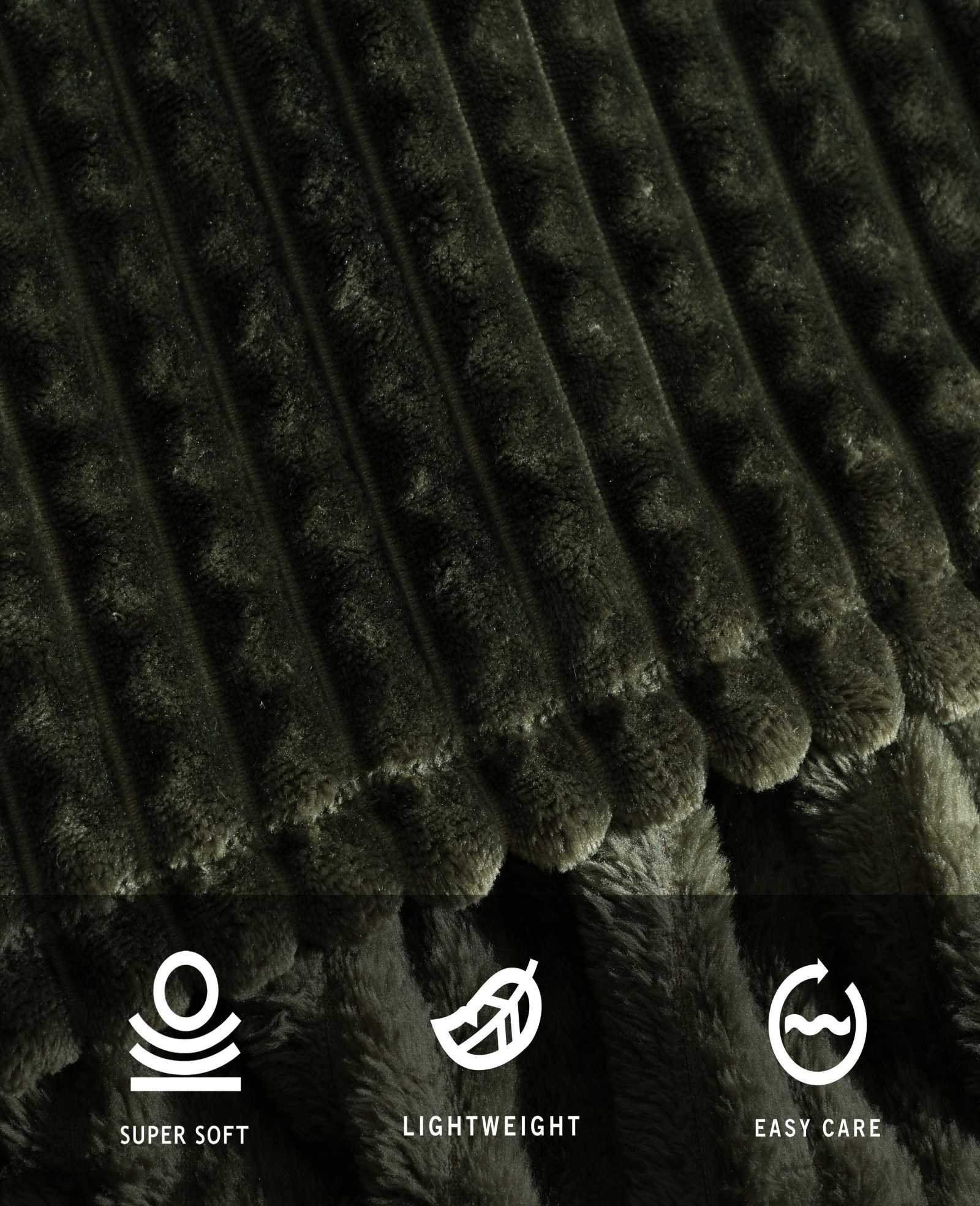 Textured Solid Throw Blanket
