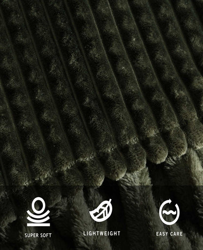 Textured Solid Throw Blanket