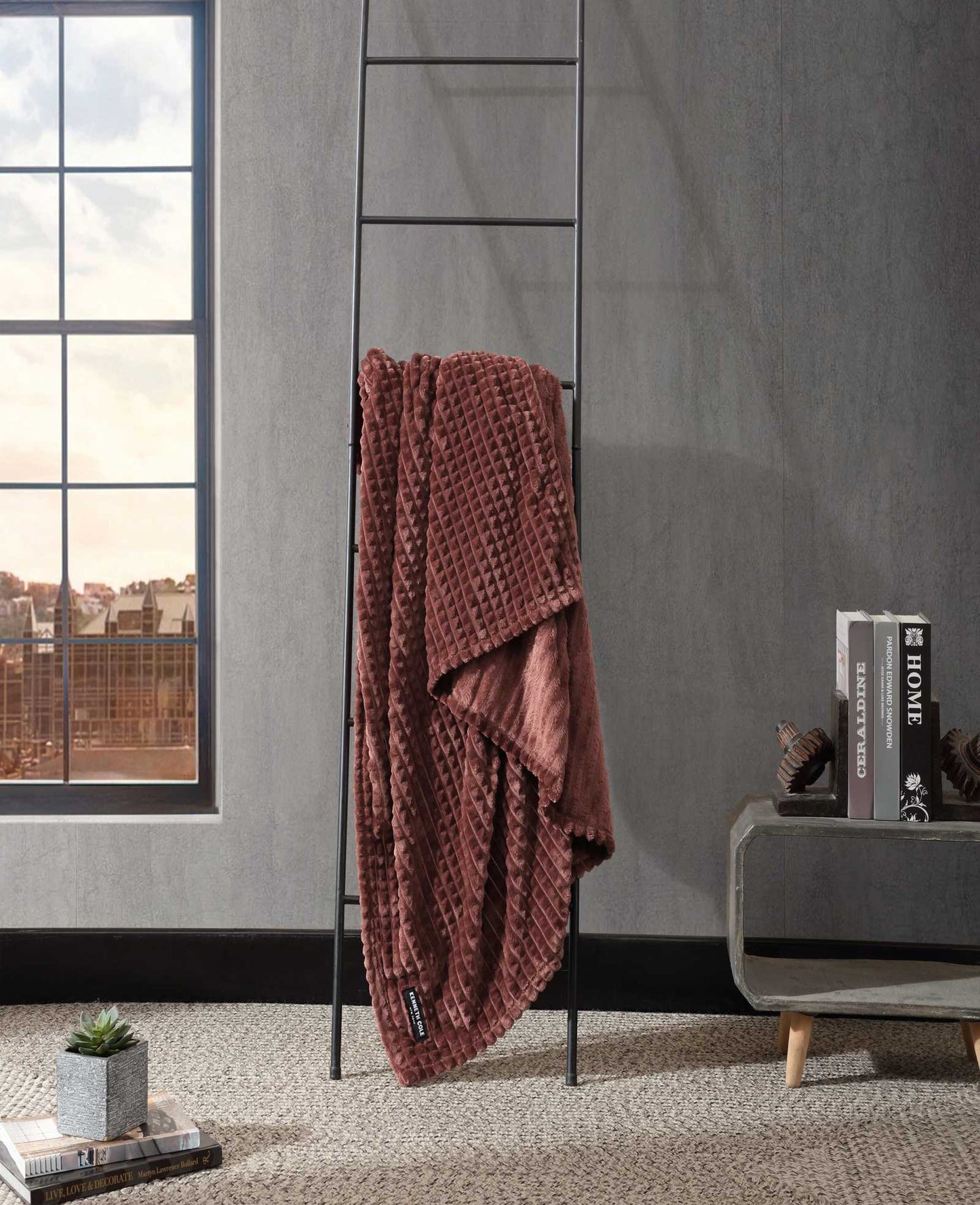 Textured Solid Throw Blanket