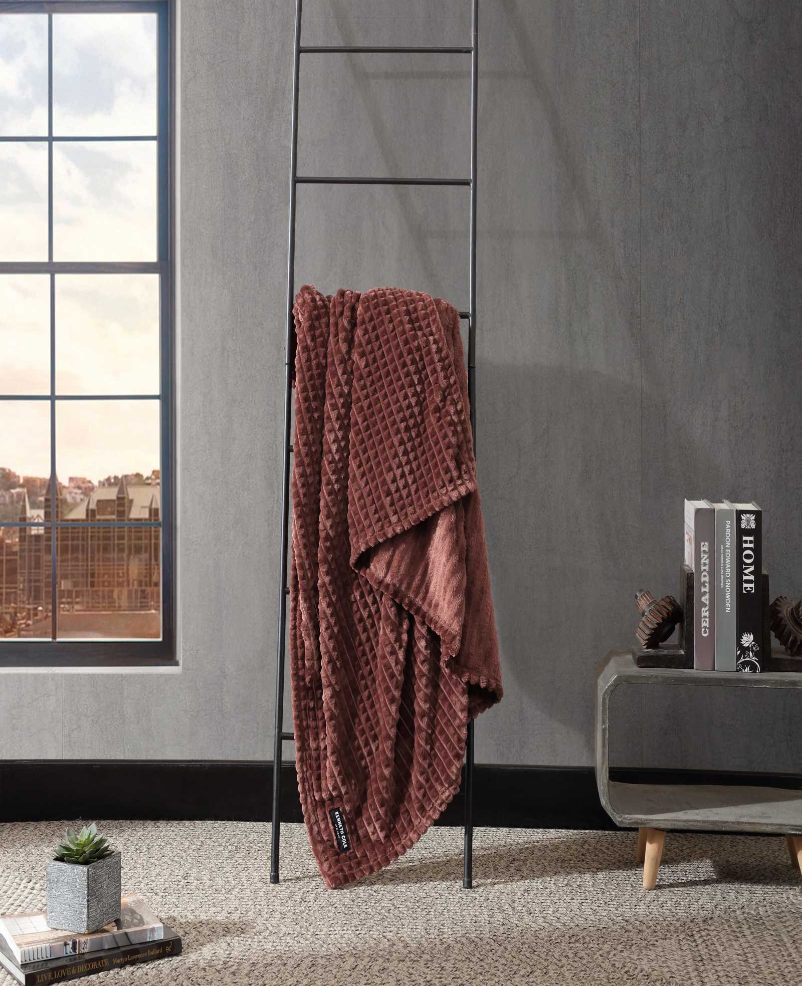 Textured Solid Throw Blanket