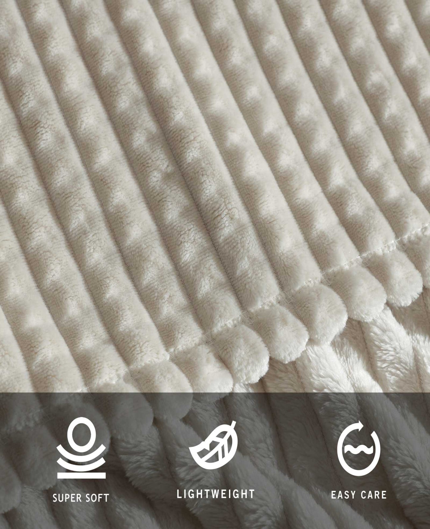 Textured Solid Throw Blanket