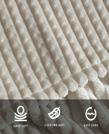 Textured Solid Throw Blanket