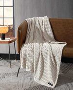Textured Solid Throw Blanket