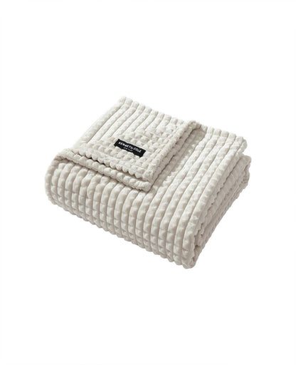 Textured Solid Throw Blanket