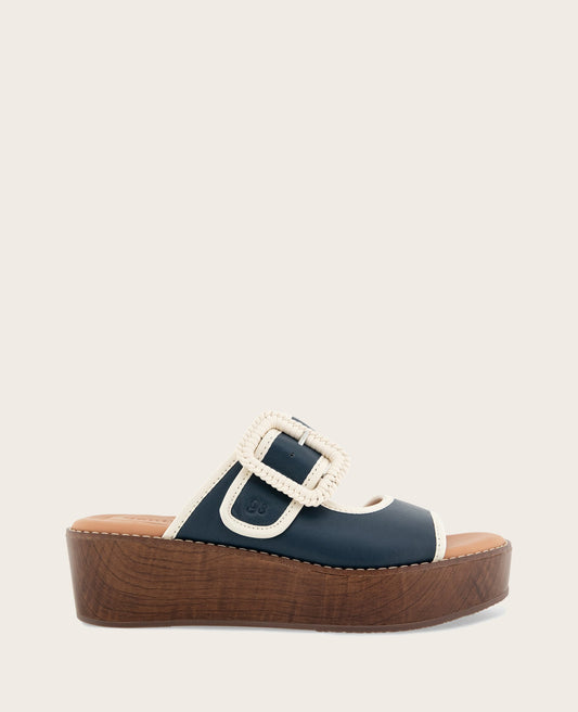 GENTLE SOULS - Vadylin Leather Buckle Platform Sandal