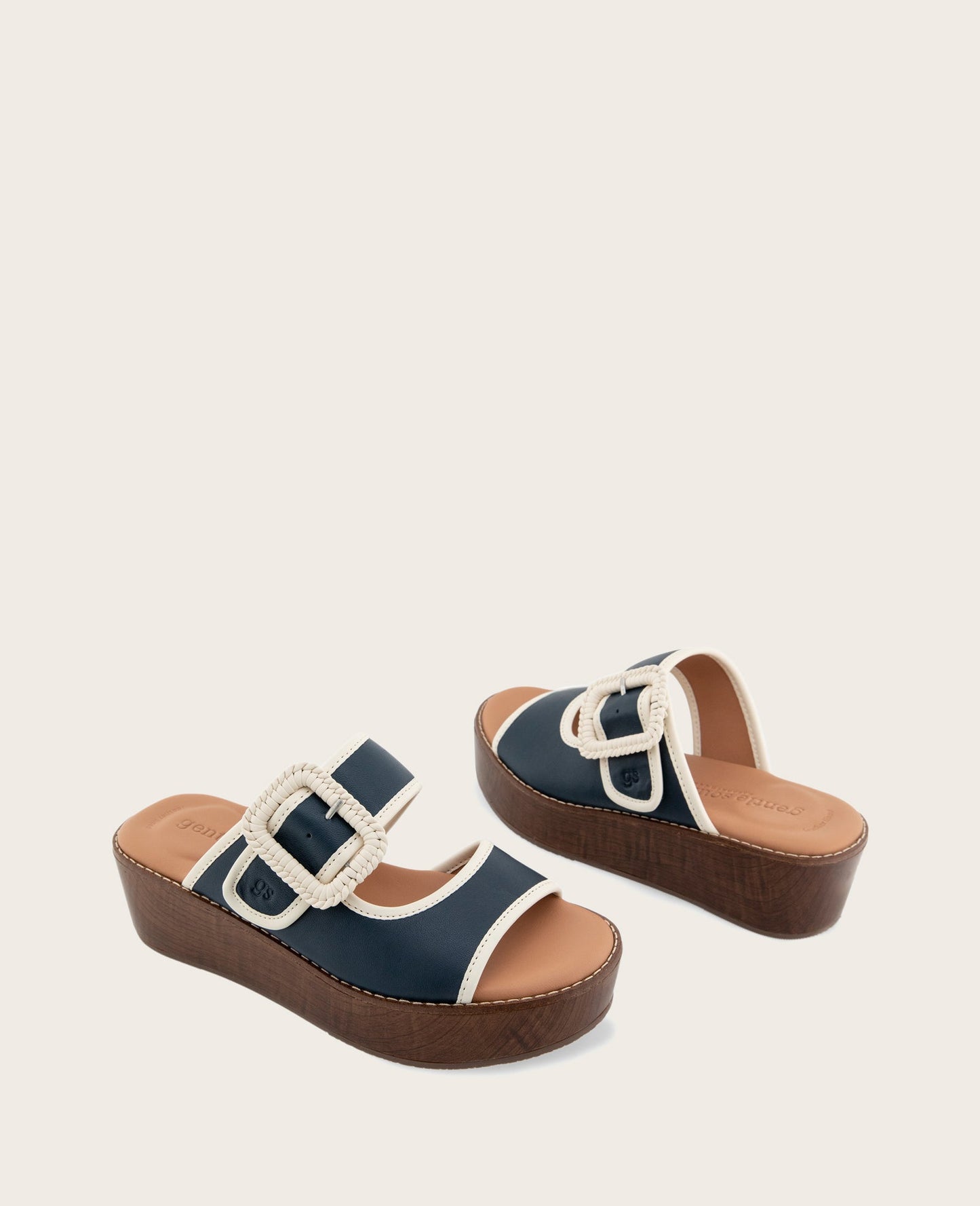 GENTLE SOULS - Vadylin Leather Buckle Platform Sandal
